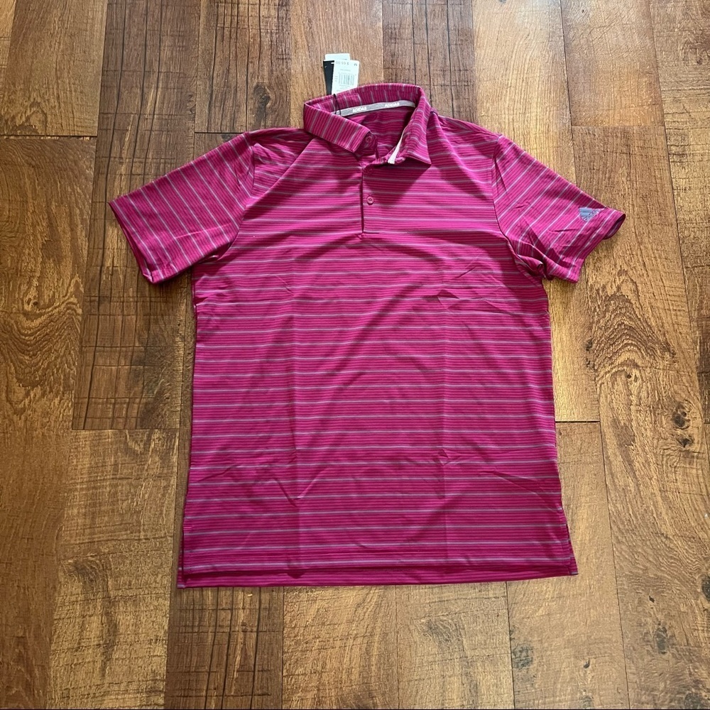 NWT Mens adidas golf polo Sz medium SS short sleeve ultimate 365 UPF 50+